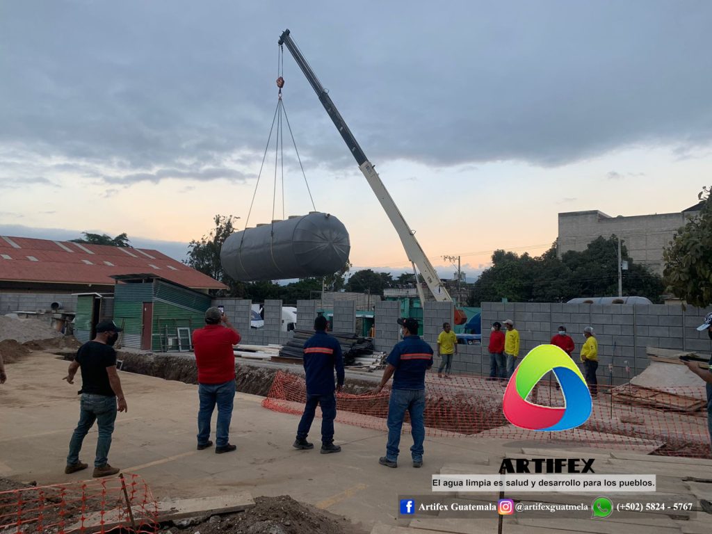 Planta de tratamiento instalada en Hospital de diálisis, Guatemala, Guatemala.