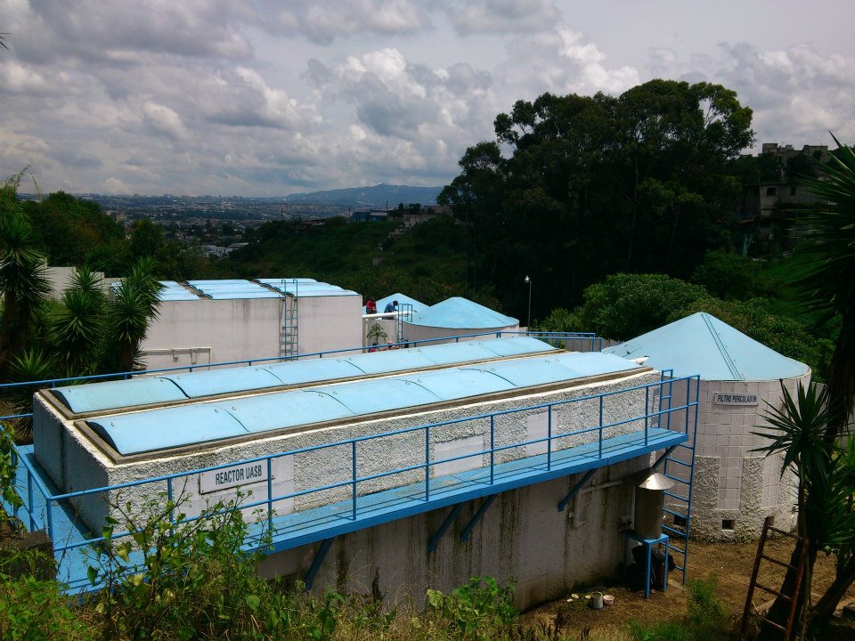 Planta de tratamiento de aguas residuales.