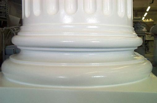 Elementos arquitectónicos y decorativos de Fibra de Vidrio Artifex.